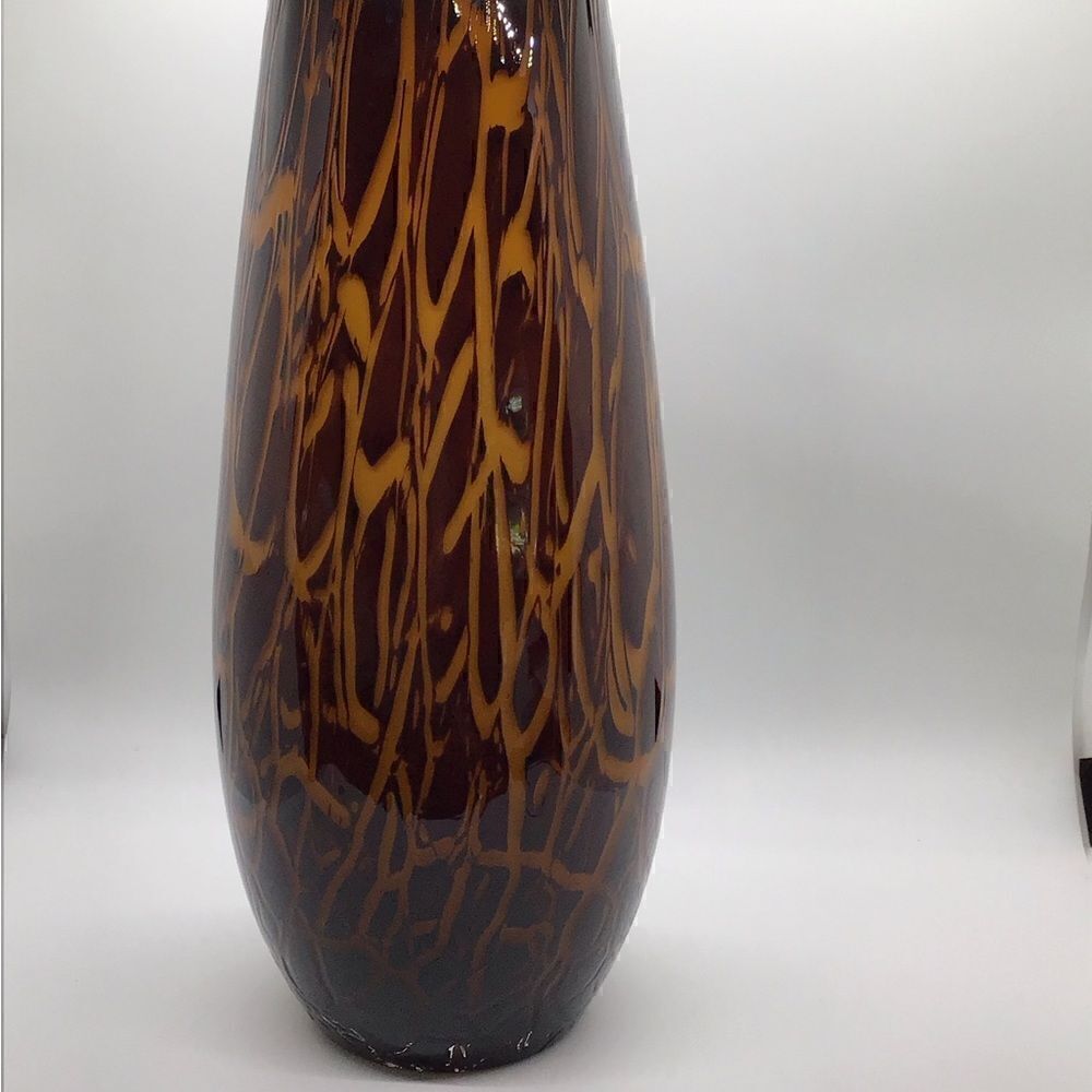 Mikasa Lava Look Art Glass Vase